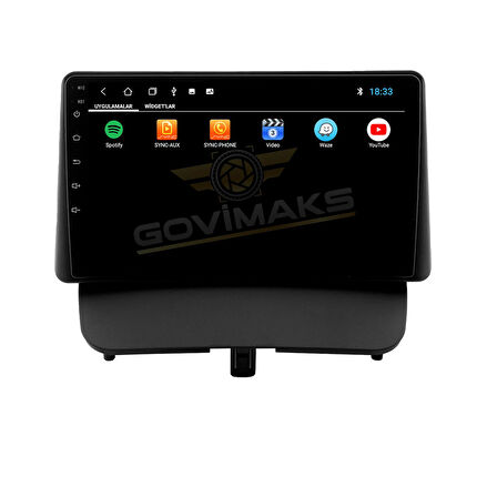 GOVİMAKS COURIER DELÜX PAKET 6 GB RAM 128 GB HAFIZA ANDROID MULTIMEDIA TEYP