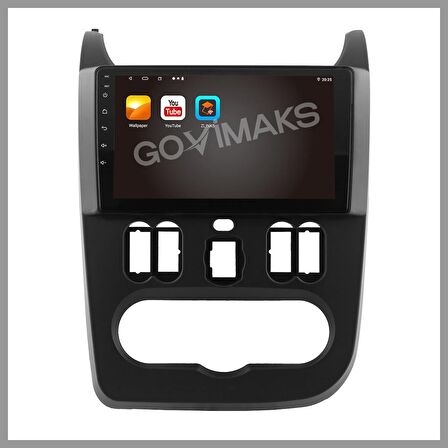 DACIA DUSTER SİYAH 2010-2013 6 GB RAM 128 GB HAFIZA ANDROID MULTIMEDIA TEYP