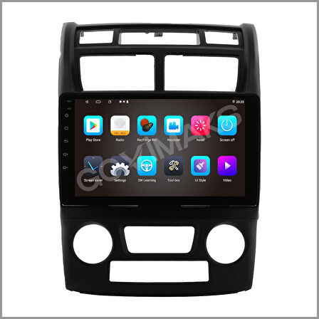 GOVİMAKS KIA SPORTAGE 2007-2010 SİYAH DİJİTAL 2 GB RAM 32 GB HAFIZA ANDROID MULTIMEDIA TEYP