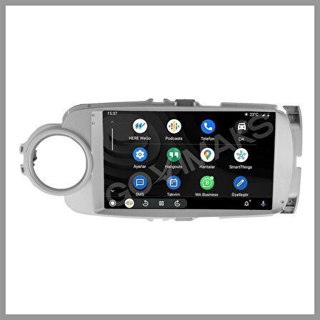 TOYOTA YARIS 2012-2019 GRİ 4 GB RAM 64 GB HAFIZA ANDROID MULTIMEDIA TEYP