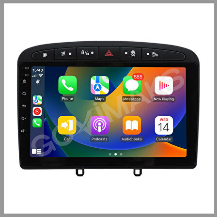 GOVİMAKS PEUGEOT 308 RCZ SİYAH 2008-2013 UYUMLU 4 GB RAM 64 GB HAFIZA ANDROID MULTIMEDIA