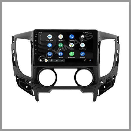 GOVİMAKS MİTSUBİSHİ L200 2015-2022 MANUEL KLİMA 2 GB RAM 32 GB HAFIZA ANDROID MULTIMEDIA TEYP