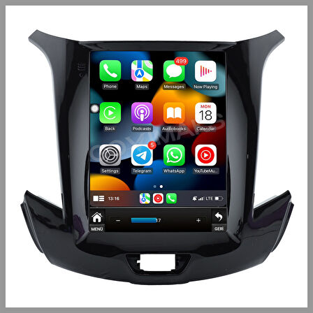 GOVİMAKS CHEVROLET CRUZE 2015+ UYUMLU TESLA 4 GB RAM 64 GB HAFIZA ANDROID MULTIMEDIA TEYP