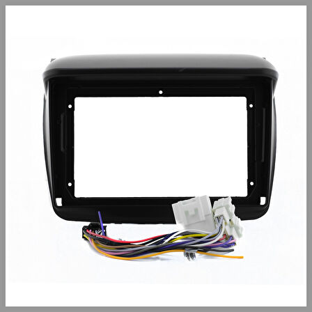 MITSUBISHI L200 2007-2014 9 INC SİYAH  ANDROID MULTİMEDYA ÇERÇEVESİ - SOKET