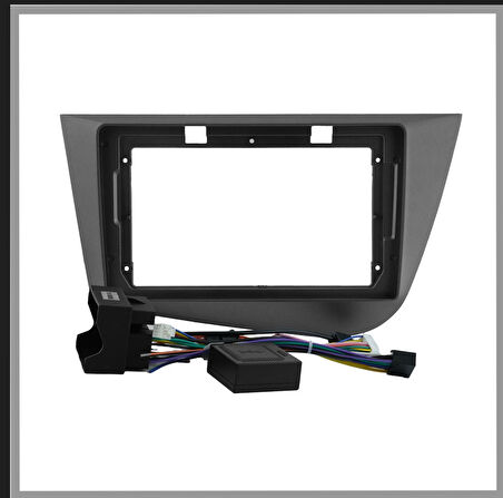 SEAT ALTEA 2004-2014 / Toledo 2006-2009 9 INC FÜME ANDROID MULTİMEDYA ÇERÇEVESİ - SOKET-CANBUS