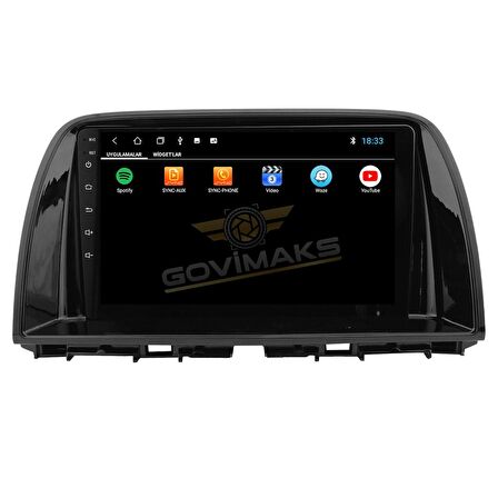 MAZDA CX-5 2013 2016 PIANO BLACK 6 GB RAM 128 GB HAFIZA ANDROID MULTIMEDIA TEYP