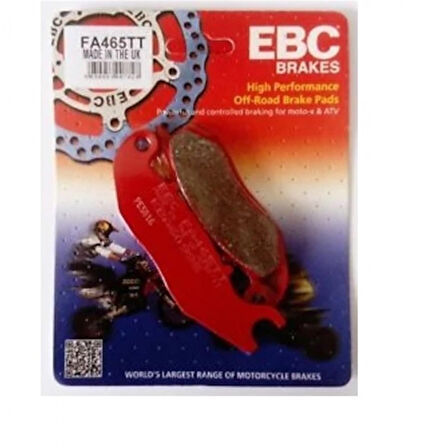 Ebc Fren Balatası Carbon Fa465tt 2013-2021 Honda Crf 250 L Uyumlu Ön Fren Balatası