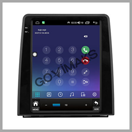 GOVİMAKS RENAULT CLIO 5 UYUMLU 2020-2023  4 GB RAM 64 GB HAFIZA ANDROID MULTIMEDIA TEYP