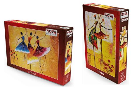 Nova Puzzle 2x1000 Parça Dans Eden Kızlar Puzzle Seti