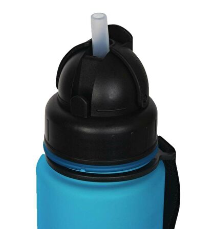 Uzspace 400 ml Pipetli Çocuk Matara - Turuncu - Dynmaic Orange