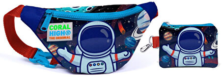 Coral High Astronot Baskılı Bel Çantası Seti - Erkek Çocuk