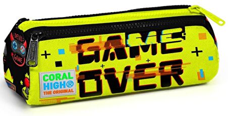 Coral High Game Over Baskılı Erkek Çocuk İlkokul Çanta Seti - USB Çıkışlı