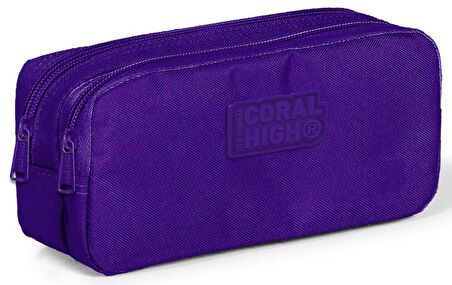 Coral High Kids Mor Kız Çocuk İlkokul Çantası ve Kalemlik Seti - USB Soketli