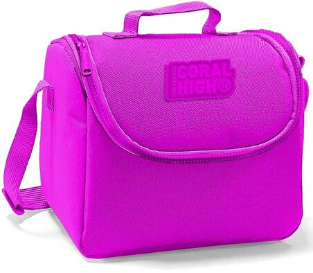 Coral High Kız Çocuk Koyu Pembe 3'lü Çanta Takımı - USB Soketli