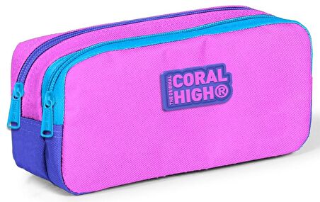 Coral High Pembe Kız Çocuk İlkokul Çantası ve Kalemlik Seti