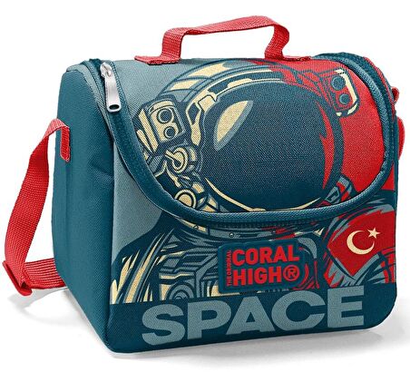 Coral High Erkek Çocuk Lacivert Astronot Okul Sırt Çantası ve Beslenme Çantası