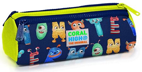 Coral High İlkokul Sırt Çantası ve Kalemlik Seti - Sevimli Harfler Baskılı