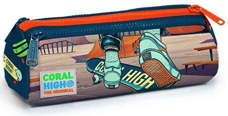 Coral High İlkokul Sırt Çantası ve Kalemlik Seti - Kaykay Baskılı
