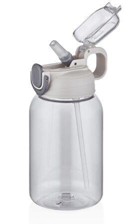 Vagonlife 600 ml Gri Tombul Çocuk Yetişkin Okul ve Günlük Su Matarası