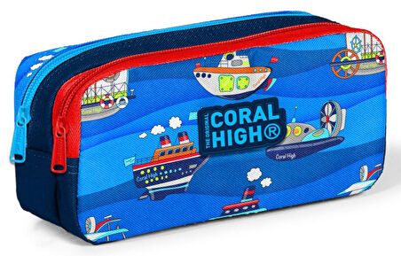 Coral High Mavi Deniazaltı Gemi Erkek Çocuk Beslenme Çantası Seti