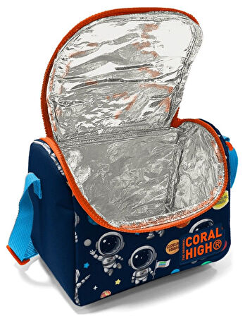 Coral High Lacivert Mavi Astronot Üçlü Okul Çantası ve Bel Çantası Seti - Erkek Çocuk