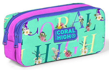 Coral High Yeşil Pembe Kız Çocuk Üçlü İlkokul Okul Çanta Seti