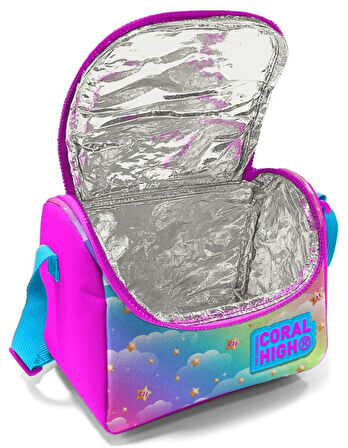 Coral High Mor Pembe Dondurma Okul Sırt ve Beslenme Çantası Seti - Kız Çocuk