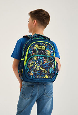 Coral High Yeşil El Aletleri Erkek Çocuk İlkokul Sırt Çantası ve Kalemlik Seti