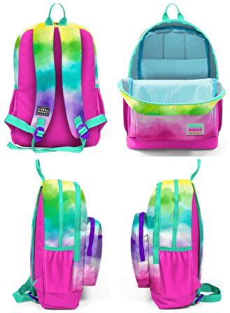 Coral High Renkli Boyama İlkokul Sırt Çantası ve Kalemlik Seti