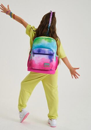 Coral High Renkli Boyama İlkokul Sırt Çantası ve Kalemlik Seti