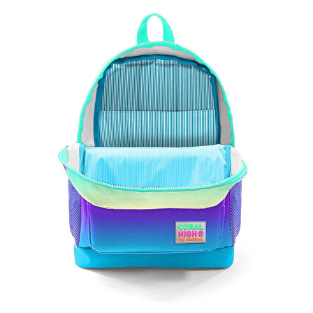 Coral High Rengarenk Kız Çocuk İlköğretim Okul Sırt Çantası ve Beslenme Çanta Seti