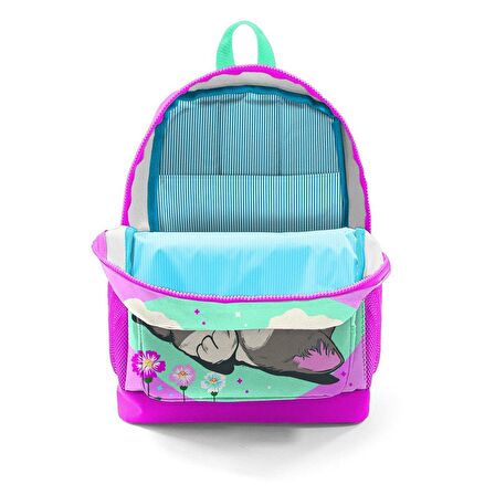 Coral High Pembe Sevimli Kedi ve Kelebek Kız Çocuk İlköğretim Okul Sırt Çantası ve Beslenme Çanta Seti