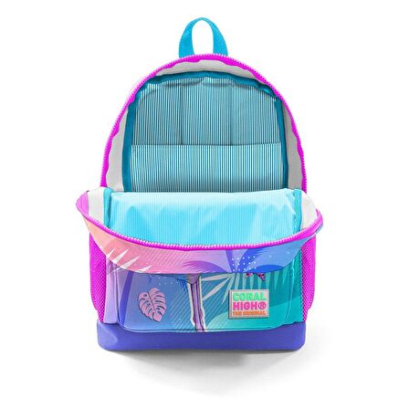 Coral High Pembe Mor Flamingo Kız Çocuk İlköğretim Okul Sırt Çantası ve Beslenme Çanta Seti