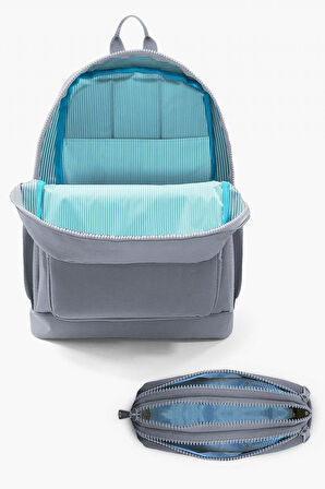 Coral High Kids Mavi Neon Pembe Unicorn Desenli USB'li 2'li Okul Çanta Seti - Kız Çocuk