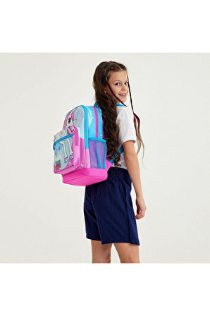 Coral High Kids Mavi Neon Pembe Unicorn Desenli 2'li Okul Çanta Seti - Kız Çocuk