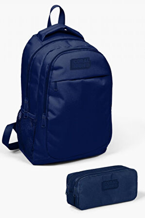Coral High Kids Lacivert 2'li Okul Çanta Seti - Erkek