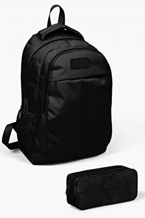 Coral High Kids Siyah 2'li Okul Çanta Seti - Erkek Çocuk