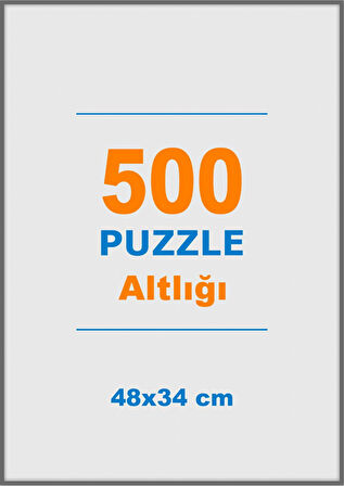 500 Parçalık Puzzle Altlığı - 48x34 cm Beyaz Puzzle Alt Tablası