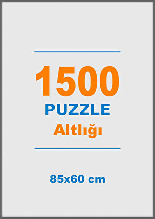 1500 Parçalık Puzzle Altlığı - 85x60 cm Beyaz Puzzle Alt Tablası