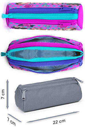 Coral High İlkokul Sırt Çantası ve Kalemlik Seti - Pembe Köpek - Kız Çocuk