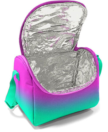 Coral High Pembe Su Yeşili Renk Geçişli Desenli Kız Çocuk Dörtlü Okul Çanta Seti - İlkokul ve Ortaokul İçin Uygun