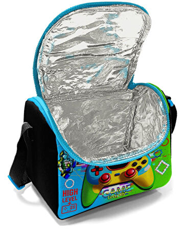 Coral High Erkek Çocuk Üç Gözlü İlkokul ve Ortaokul Sırt Çantası+Beslenme - Kulaklık Game