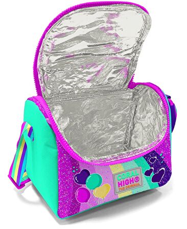 Coral High Pembe Su Yeşili Unicorn Üçlü Çekçek Işıklı Tekerlekli Çanta Seti - Kız Çocuk