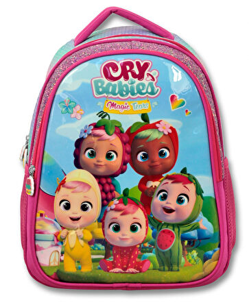 Cry Babies Kız Çocuk Pembe İlkokul Sırt Çantası ve Beslenme Çantası Seti