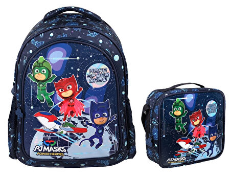 Me Çanta PJ Masks Space Crew İlkokul Çantası ve Beslenme Seti - Erkek Çocuk