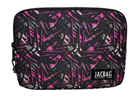 Jacbag Pembe Geometrik Kız Çocuk/Kadın Tablet Çantası/Kılıfı (Suya Dayanıklı Malzeme)