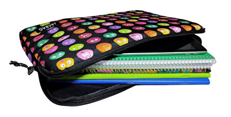 Jacbag Emoji A4 Evrak Notebook ve Tablet Taşıma Çantası/Kılıfı