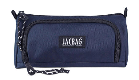 Jacbag Prime XL Lastik Ayraçlı İki Bölmeli Lacivert Kalem Çantası - Erkek