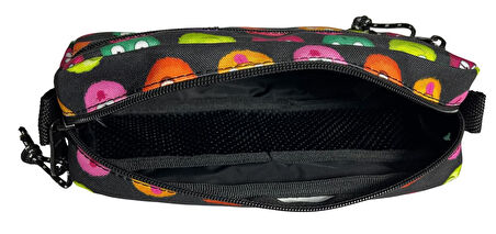 Jacbag Çift Fermuarlı Emoji Kız Çocuk Kalem Kutusu