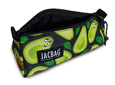 Jacbag Avokado Kız Çocuk Tek Bölmeli Üçgen Okul ve Ofis Kalem Kutusu